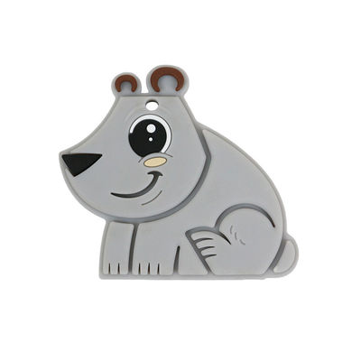 Écologique libre de Teether BPA de bébé de silicone de catégorie comestible d'ours