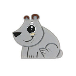 Écologique libre de Teether BPA de bébé de silicone de catégorie comestible d'ours