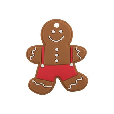 Bébé fait sur commande Teether de silicone avec la forme de bonhomme en pain d'épice de Halloween Ghost