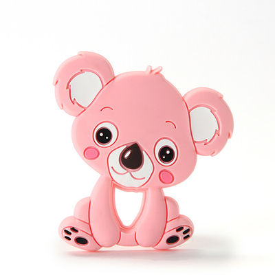 Cat Kitten Silicone Baby Teether animale BPA libre pour la dentition d'enfant en bas âge