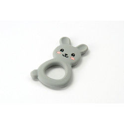 Cat Kitten Silicone Baby Teether animale BPA libre pour la dentition d'enfant en bas âge
