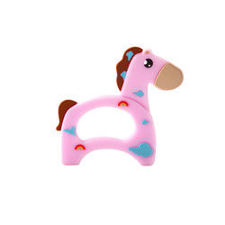 Cat Kitten Silicone Baby Teether animale BPA libre pour la dentition d'enfant en bas âge