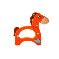 Cat Kitten Silicone Baby Teether animale BPA libre pour la dentition d'enfant en bas âge