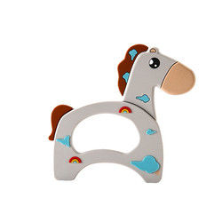 Cat Kitten Silicone Baby Teether animale BPA libre pour la dentition d'enfant en bas âge