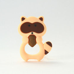 Cat Kitten Silicone Baby Teether animale BPA libre pour la dentition d'enfant en bas âge