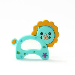 Cat Kitten Silicone Baby Teether animale BPA libre pour la dentition d'enfant en bas âge