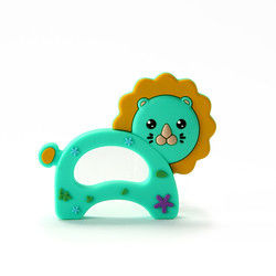 Cat Kitten Silicone Baby Teether animale BPA libre pour la dentition d'enfant en bas âge
