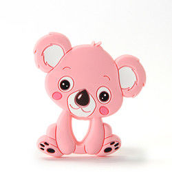 Cat Kitten Silicone Baby Teether animale BPA libre pour la dentition d'enfant en bas âge
