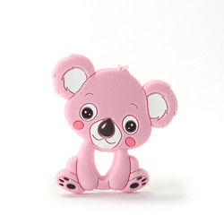 Cat Kitten Silicone Baby Teether animale BPA libre pour la dentition d'enfant en bas âge
