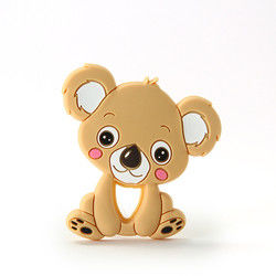 Cat Kitten Silicone Baby Teether animale BPA libre pour la dentition d'enfant en bas âge