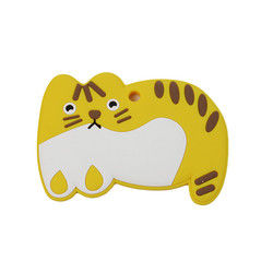 Cat Kitten Silicone Baby Teether animale BPA libre pour la dentition d'enfant en bas âge