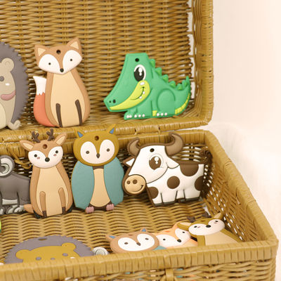 Matériel animal mou de catégorie comestible de silicone de Teether de bébé pour l'enfant en bas âge