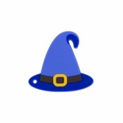 Silicone coloré Teether de Halloween avec la forme de bonbons au maïs à chapeau de sorcières