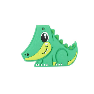 Dentition apaisante de Toy Teether Cartoon Pattern For de bébé de silicone de catégorie comestible