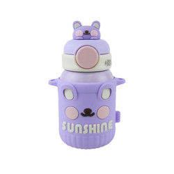 tasse de thermos de l'acier inoxydable 550ml avec la couverture de silicone de catégorie comestible