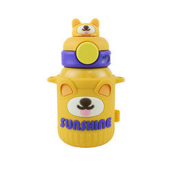 tasse de thermos de l'acier inoxydable 550ml avec la couverture de silicone de catégorie comestible