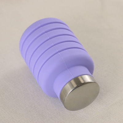 Logo Silicone Water Bottle Foldable fait sur commande pour le transport extérieur