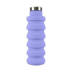 Logo Silicone Water Bottle Foldable fait sur commande pour le transport extérieur