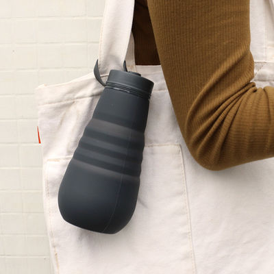 Bouteille extérieure de boissons de silicone, bouteille d'eau pliante pour le camping