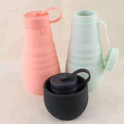 Bouteille extérieure de boissons de silicone, bouteille d'eau pliante pour le camping