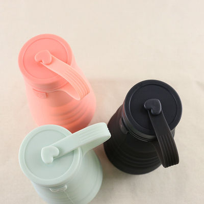 Bouteille extérieure de boissons de silicone, bouteille d'eau pliante pour le camping