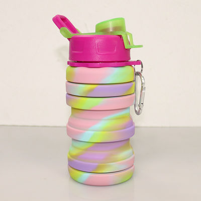 bouteille d'eau écologique du silicone 500ml pour le boire de voyage de sport