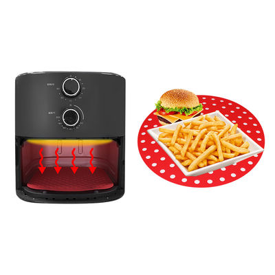 Ensemble réutilisable fait sur commande de vaisselle de cuisine de silicone, protection de silicone de friteuse d'air autour de forme carrée