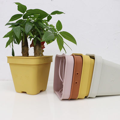 Pot de fleur fonctionnel multi de silicone écologique avec le logo adapté aux besoins du client