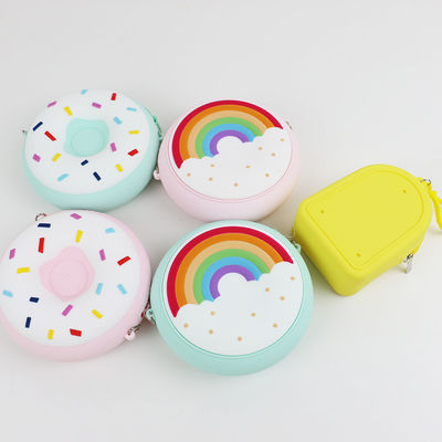 Le beignet forment la croix faite sur commande de silicone - sac mortuaire avec l'ODM d'OEM de tirettes