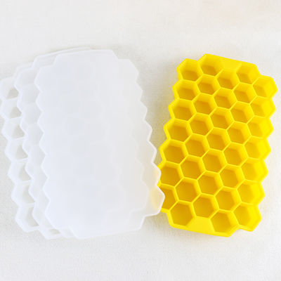 Moule libre de glaçon de nid d'abeilles de BPA, plateaux en caoutchouc de glaçon de catégorie comestible