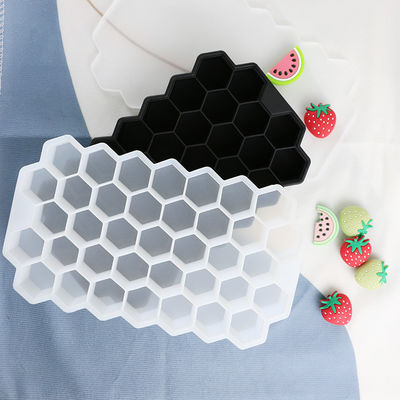 Moule libre de glaçon de nid d'abeilles de BPA, plateaux en caoutchouc de glaçon de catégorie comestible