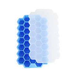 Moule libre de glaçon de nid d'abeilles de BPA, plateaux en caoutchouc de glaçon de catégorie comestible