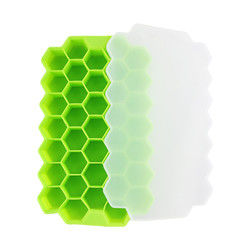 Moule libre de glaçon de nid d'abeilles de BPA, plateaux en caoutchouc de glaçon de catégorie comestible