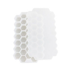 Moule libre de glaçon de nid d'abeilles de BPA, plateaux en caoutchouc de glaçon de catégorie comestible