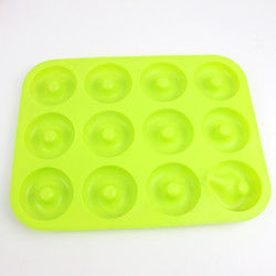 Mini Doughnut Silicone Mould, plateau de cuisson de silicone de catégorie comestible