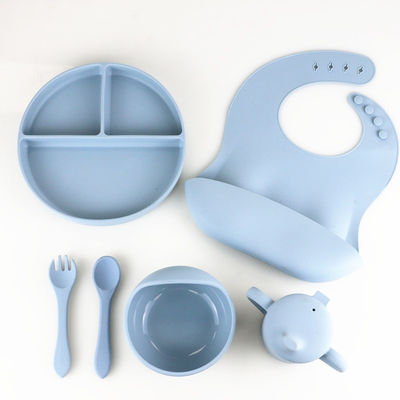Silicone de position défensive de BPA dinant l'ensemble, la cuvette de silicone et l'OEM d'ensemble de cuillère