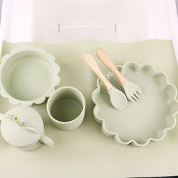 ensemble de alimentation de bébé de silicone des PCs 1Set 8 couleur viable de Pantone
