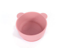 Cute dessin animé Ours de conception de la forme de bébé Panda silicone bocal d'alimentation sans goût avec logo personnaliser