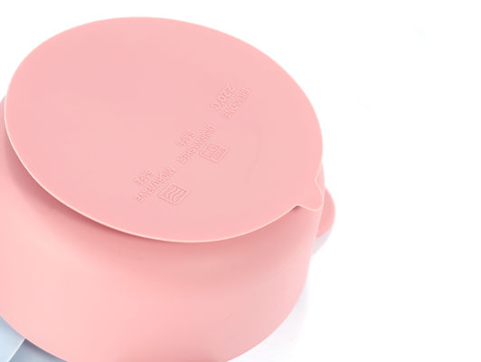 La cuvette mignonne de silicone de catégorie comestible a placé imperméable pour l'alimentation de bébé