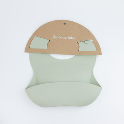 Logo Bavoir en silicone adapté aux besoins du client, bavoirs de alimentation imperméables pour des garçons de filles