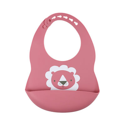 Coutume de bavoir de silicone de bébé de couleur de Pantone avec l'impression animale mignonne de paresse
