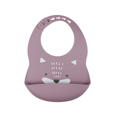 Coutume de bavoir de silicone de bébé de couleur de Pantone avec l'impression animale mignonne de paresse