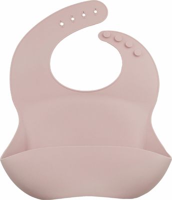 Bavoir réglable de bébé de silicone de catégorie comestible pour l'alimentation d'enfants en bas âge
