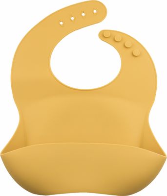 Bavoir réglable de bébé de silicone de catégorie comestible pour l'alimentation d'enfants en bas âge