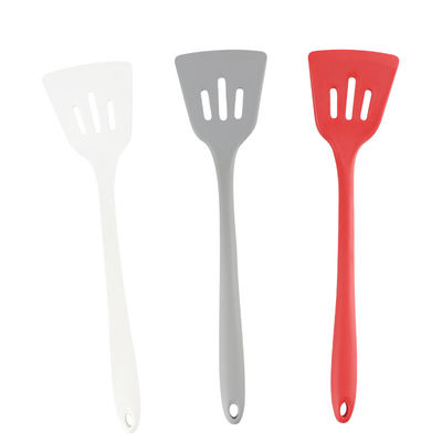 Gray White Colors Silicone Kitchenware rouge a placé la preuve chaude de spatule avec la couleur de Panton