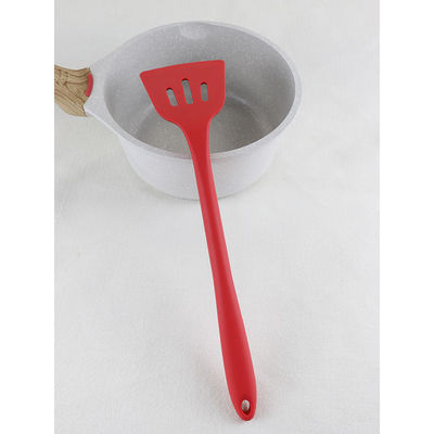 Gray White Colors Silicone Kitchenware rouge a placé la preuve chaude de spatule avec la couleur de Panton