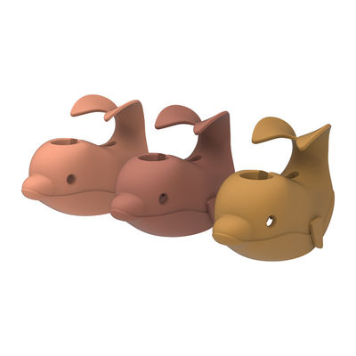 La sécurité animale de robinet de baignoire de forme de silicone couvre le doux sûr pour le bébé