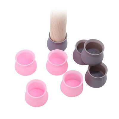 Silicone fait sur commande écologique, protecteurs en caoutchouc mous de jambe de chaise de silicone