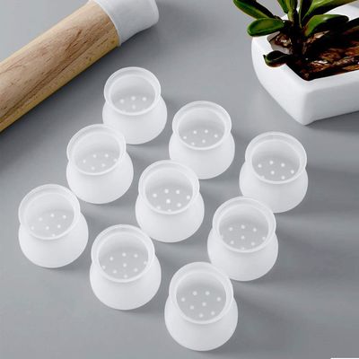 Silicone fait sur commande écologique, protecteurs en caoutchouc mous de jambe de chaise de silicone