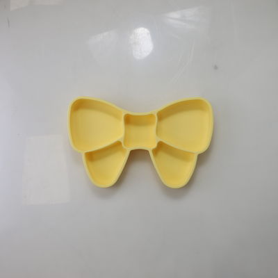 Plat de alimentation BPA d'arc de silicone de bébé fait sur commande d'aspiration catégorie comestible libre